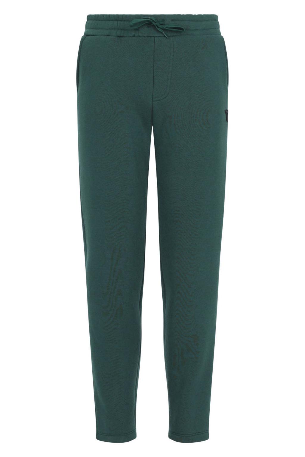 Groene jongens TYGO & vito NextGen slim joggingbroek van sweat materiaal met regular waist, elastische tailleband met koord en effen