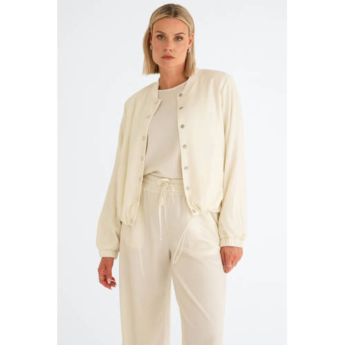 Maicazz & Zizo straight high waist casual broek beige afbeelding