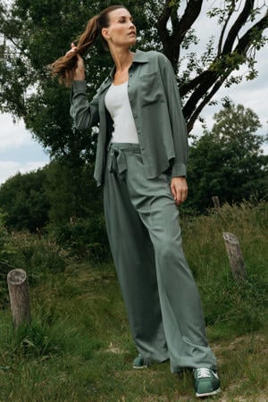 blouse donkergroen