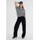 Maicazz & Zizo gestreepte top donkerblauw