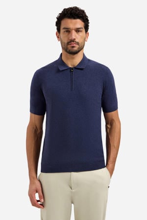 regular polo donkerblauw