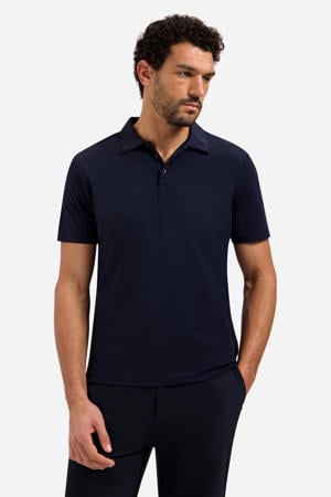 travelstof regular polo donkerblauw
