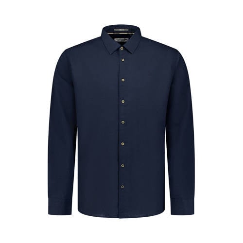 No Excess regular casual overhemd donkerblauw afbeelding