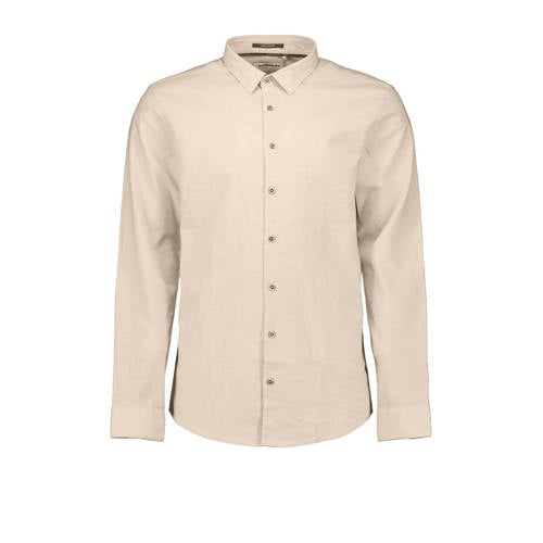 No Excess regular casual overhemd beige afbeelding