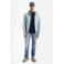 No Excess softshell jas lichtblauw