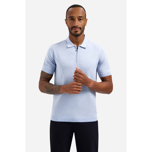 No Excess regular polo lichtblauw afbeelding