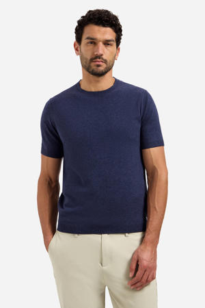 regular T-shirt donkerblauw