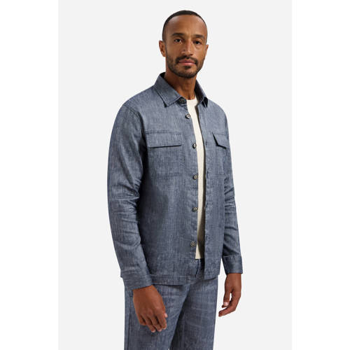 No Excess overshirt donkerblauw afbeelding