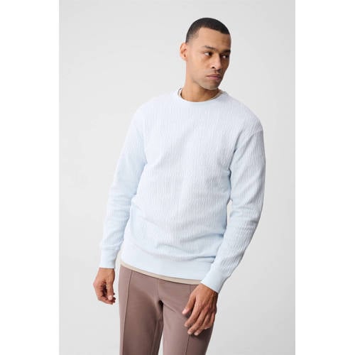 Shoeby sweater met textuur blauw afbeelding