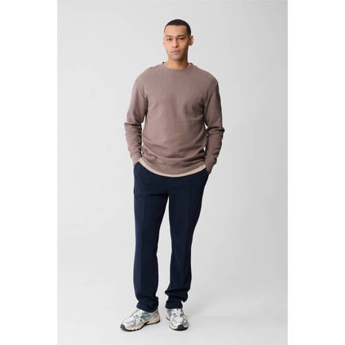 Shoeby sweater met textuur taupe afbeelding