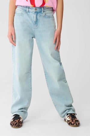 high waist barrel jeans light blue denim
