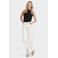 Anytime jersey top met gedrapeerd detail zwart