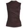 Anytime jersey top met gedrapeerd detail donkerbruin