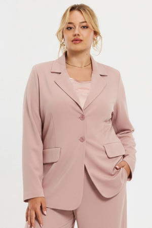 regular blazer lichtbruin