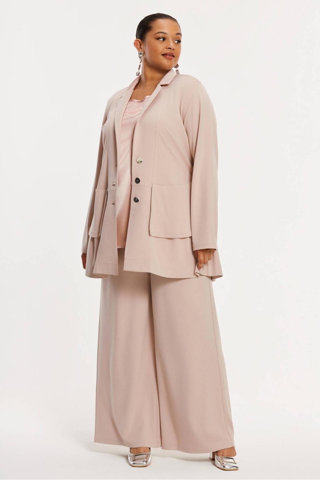 YOEK regular blazer lichtbruin