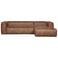 WOOOD Bean Hoekbank Rechts - Chenille - Velvet Taupe - 73x305x175