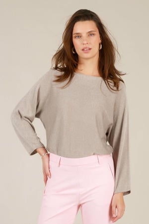 top taupe met glitter