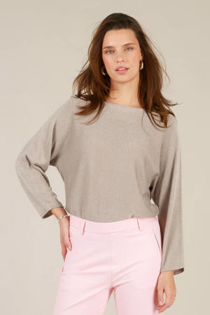 top taupe met glitter