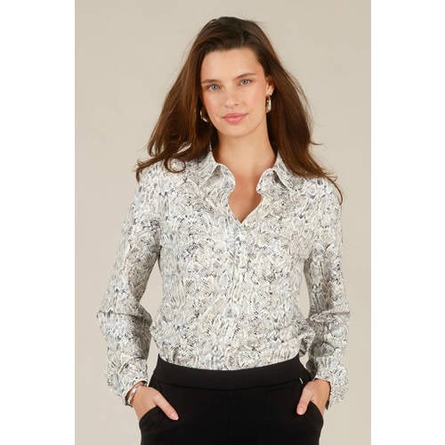 Yest blouse met dierenprint afbeelding