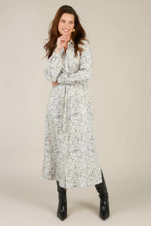 blousejurk met dierenprint ecru