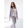Yest geruit cropped blazer grijs