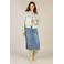 Yest denim spijkerrok medium blue denim