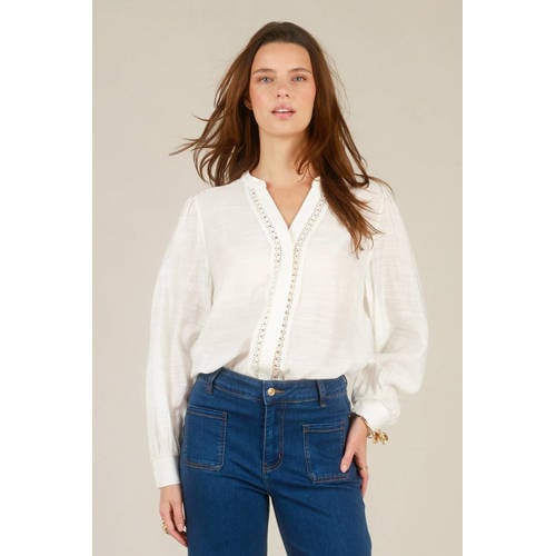 Yest blouse ecru afbeelding