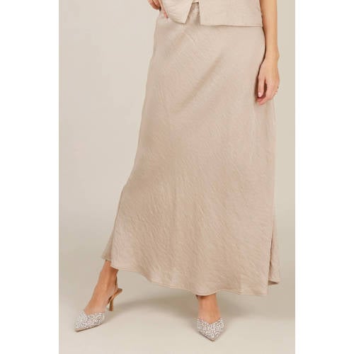 Yest midi rok taupe afbeelding