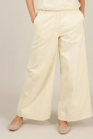wide leg broek ecru
