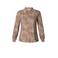 Yest blouse met dierenprint bruin