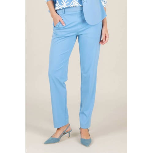 Yest regular waist pantalon blauw afbeelding