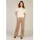 Yest travelstof pantalon lichtbruin