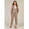 Yest slim regular waist cropped broek bruin
