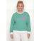 Colourful Rebel Curve sweater Plus Size met logo - groen