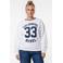 Colourful Rebel Curve sweater wit