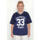 Colourful Rebel Curve T-shirt blauw