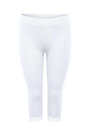 3/4 legging CARTIME met kant wit