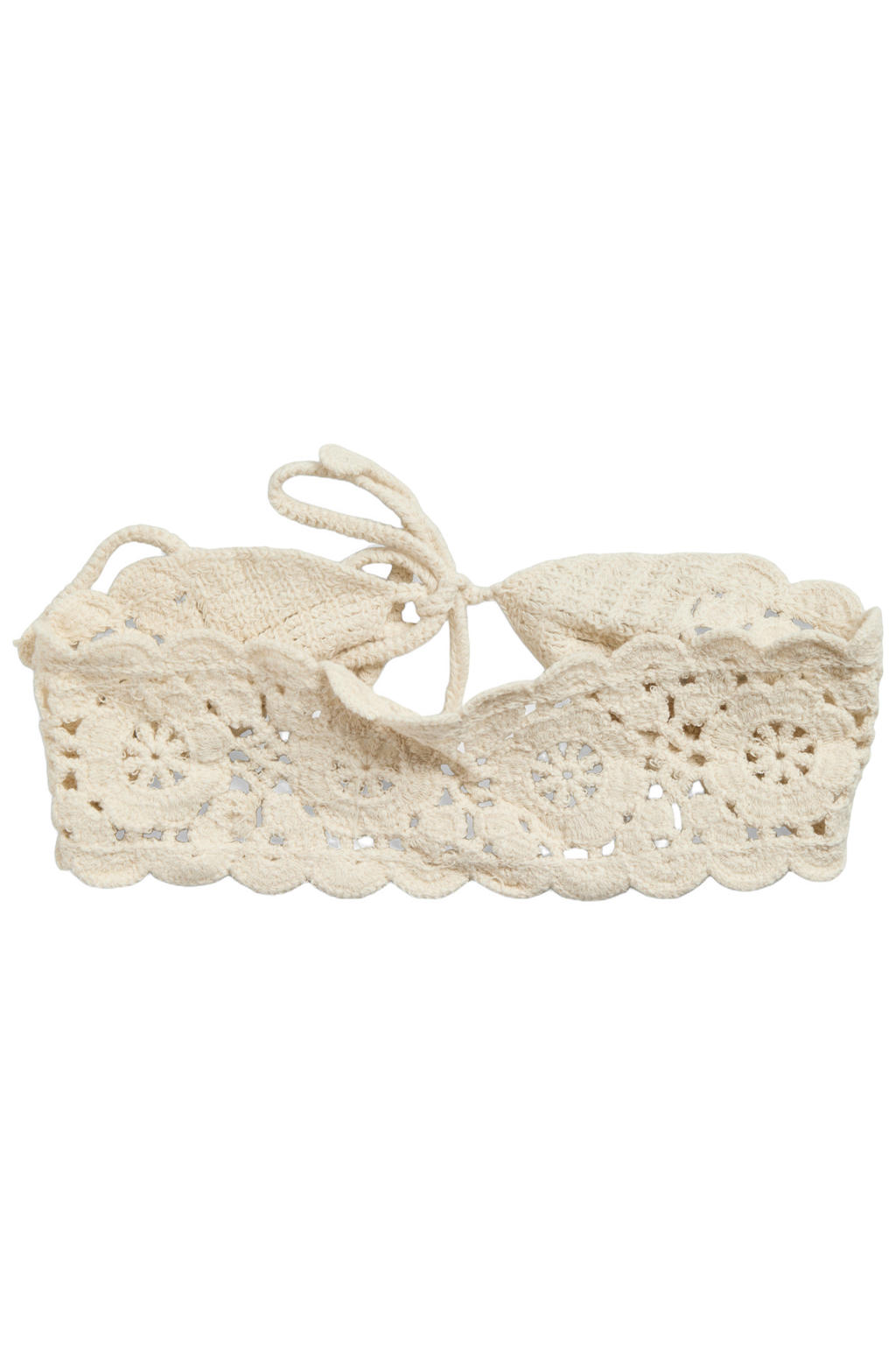 PIECES crochet haarband PCKOLETTA ecru