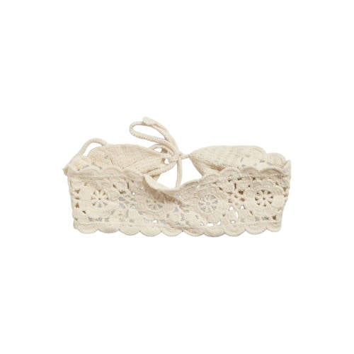 PIECES crochet haarband PCKOLETTA ecru afbeelding