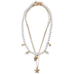 ketting PCKIRSTINI - goudkleurig (set van 3)