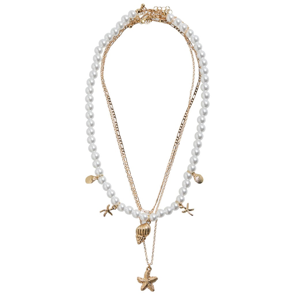 PIECES ketting PCKIRSTINI - goudkleurig (set van 3)