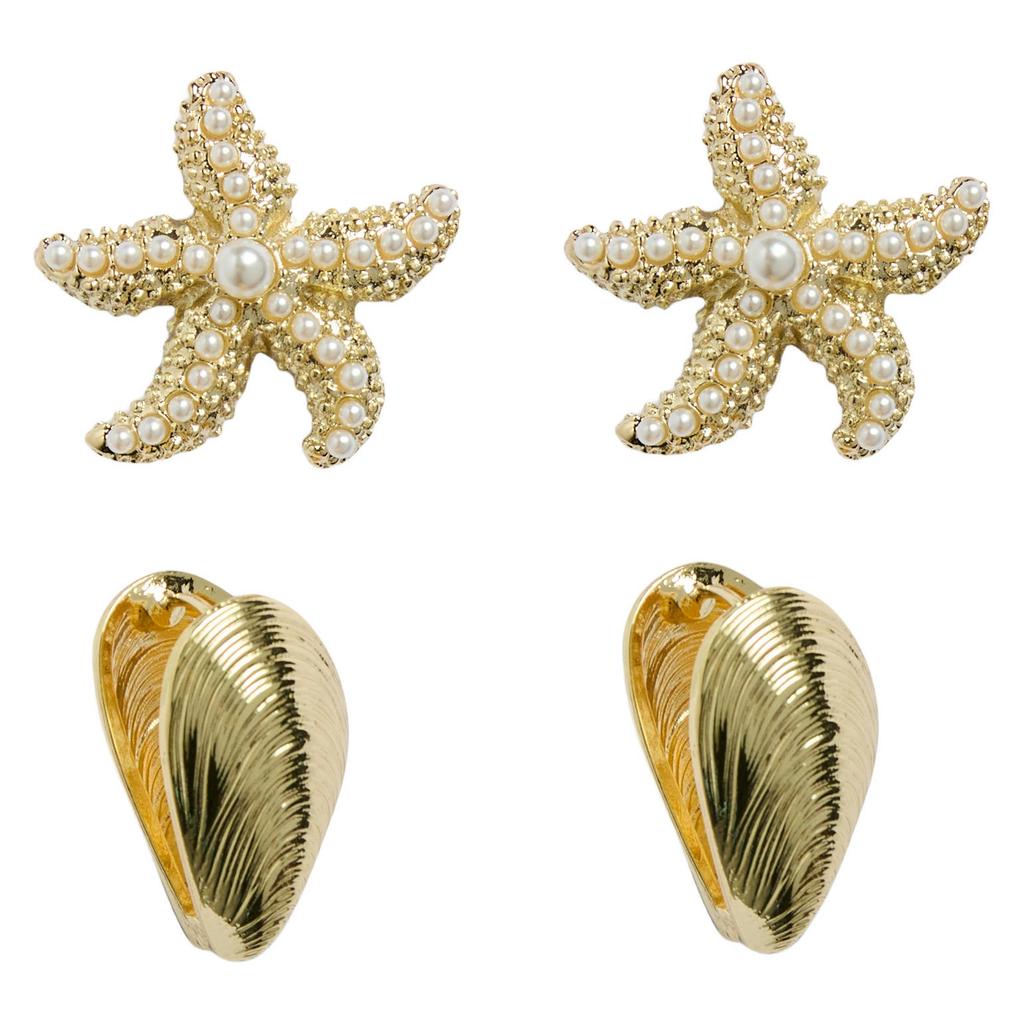 PIECES oorbellen PCKIA - goudkleurig (set van 2)