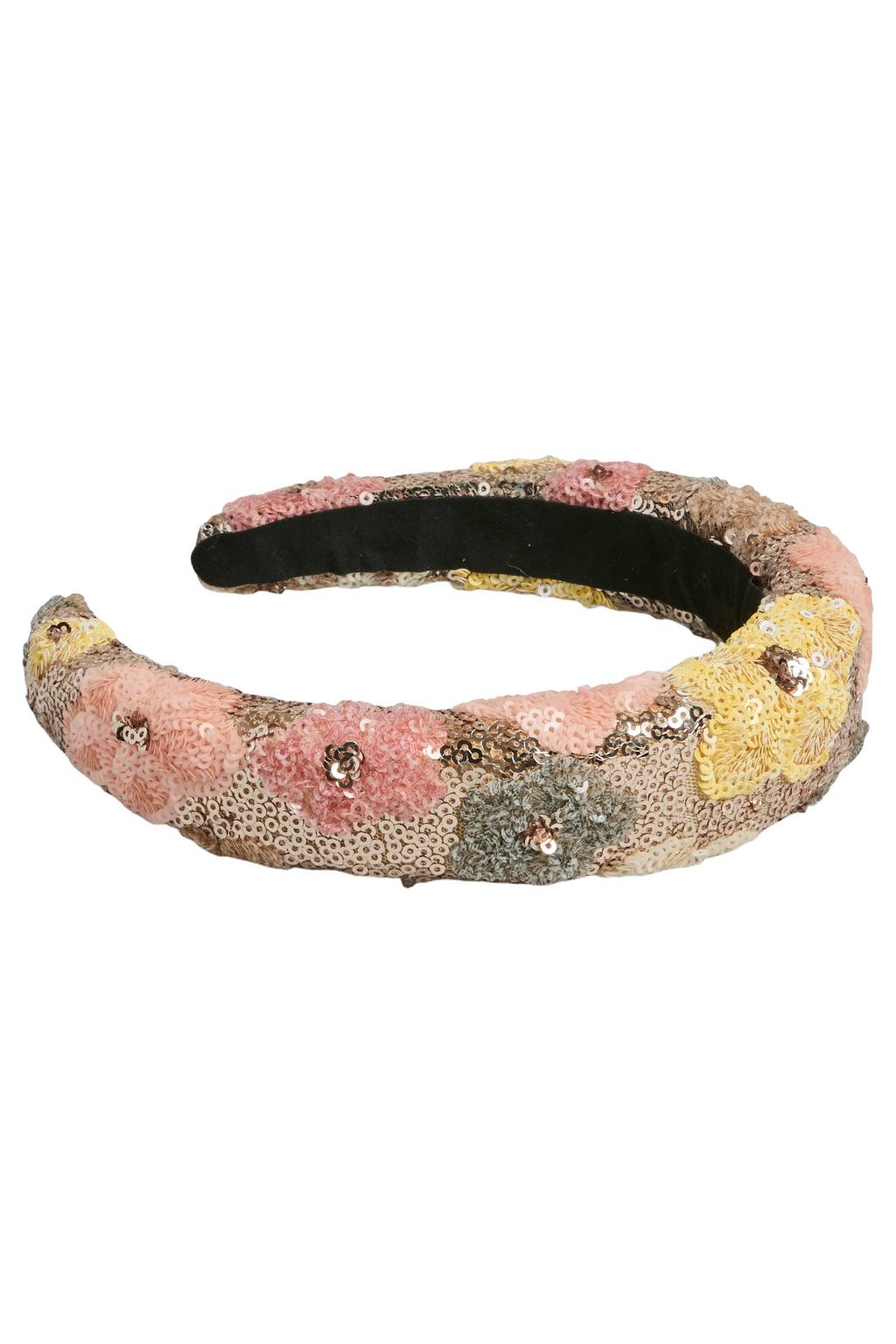 PIECES haarband met pailletten multi