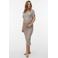 MAMALICIOUS zwangerschaps cropped top beige