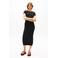 Tommy Jeans t-shirtjurk midi jurk zwart
