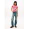 Tommy Jeans gestreepte T-shirt rood