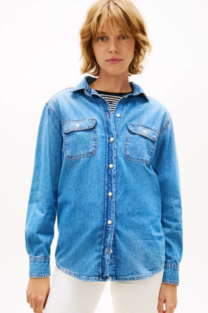 blouse medium blue denim