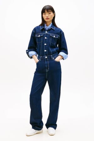 jumpsuit dark blue denim