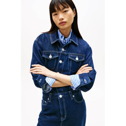 Tommy Jeans jumpsuit dark blue denim afbeelding