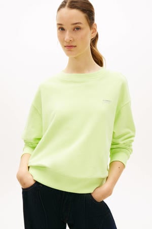 sweater limegroen